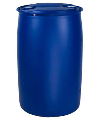 Cilindro plástico azul reusável único Ring Closed inofensivo do tambor 200L