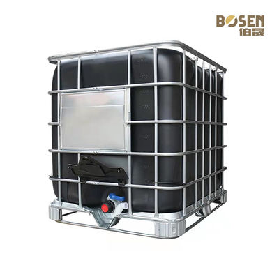 O quadrado químico funcional de IBC Tote Tank 1000L dá forma à cor preta