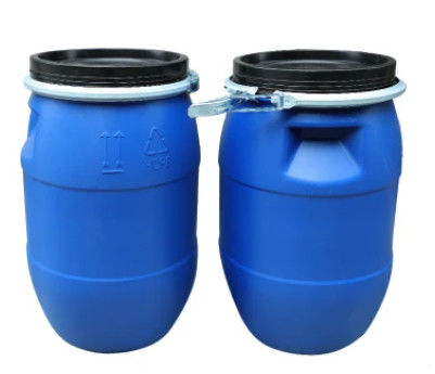 Cilindro superior aberto azul do cilindro do HDPE ODM plástico do tambor de 50 litros