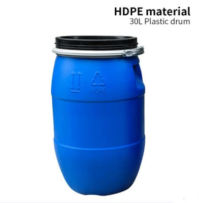 HDPE químico dos recipientes de armazenamento 30L tambor de 30 litros com anel de travamento ISO9001