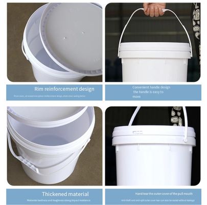 Uso plástico multicolorido do HDPE do balde 20L da cubeta da pintura para o armazenamento