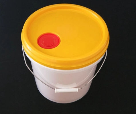 Pintura plástica Pail Round Enclosed Plastic Water Pail With Lid Handle do HDPE