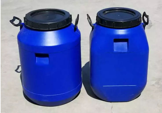 tambores plásticos azuis do cilindro de armazenamento do alimento 60L com tampa e punho da linha