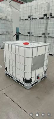 Quadrado químico 1 Ton Plastic Tank White ISO9001 do tanque do HDPE IBC