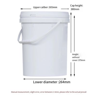 HDPE plástico durável do tambor 20L do cilindro da pintura da cubeta com tampa PP