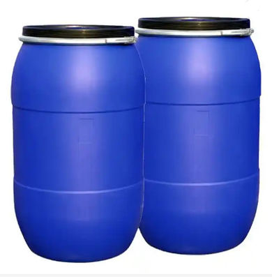 Recipiente químico plástico azul do OEM/ODM com anel da aro do ferro