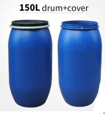 O recipiente químico plástico do HDPE 150L com aro do ferro personalizou