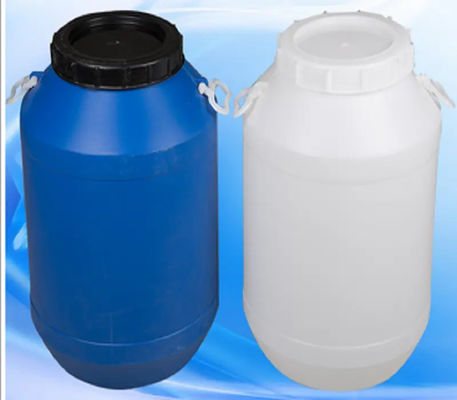 Tambor químico do HDPE plástico azul superior aberto do cilindro 200L em volta da forma