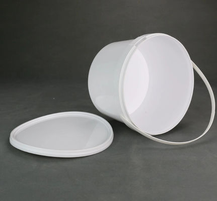 HDPE da cubeta do cilindro de armazenamento do alimento 1L transparente com punho da tampa