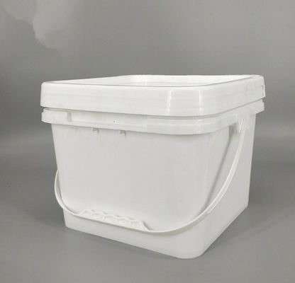 a cubeta plástica da pintura do retângulo 20L personalizou os 20 litros branco