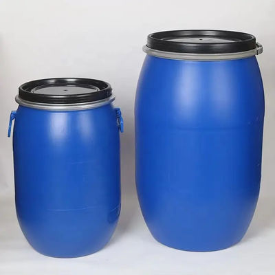 galões plásticos azuis superiores abertos do recipiente plástico do HDPE 220L os 55 rufam o OEM
