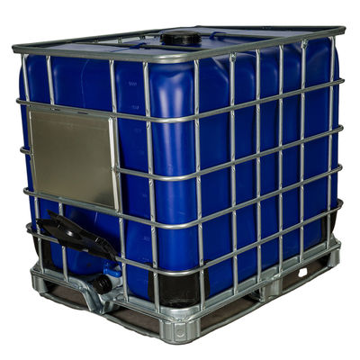 Tanque de armazenamento de produtos químicos IBC de 1000 L Tanque de armazenamento de água de plástico azul