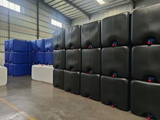 1000 litros IBC Caixa externa de aço galvanizado e recipiente interno preto para a indústria química
