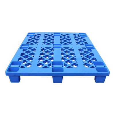 Grade Nine Feet Forklift Pallet de plástico Cor azul